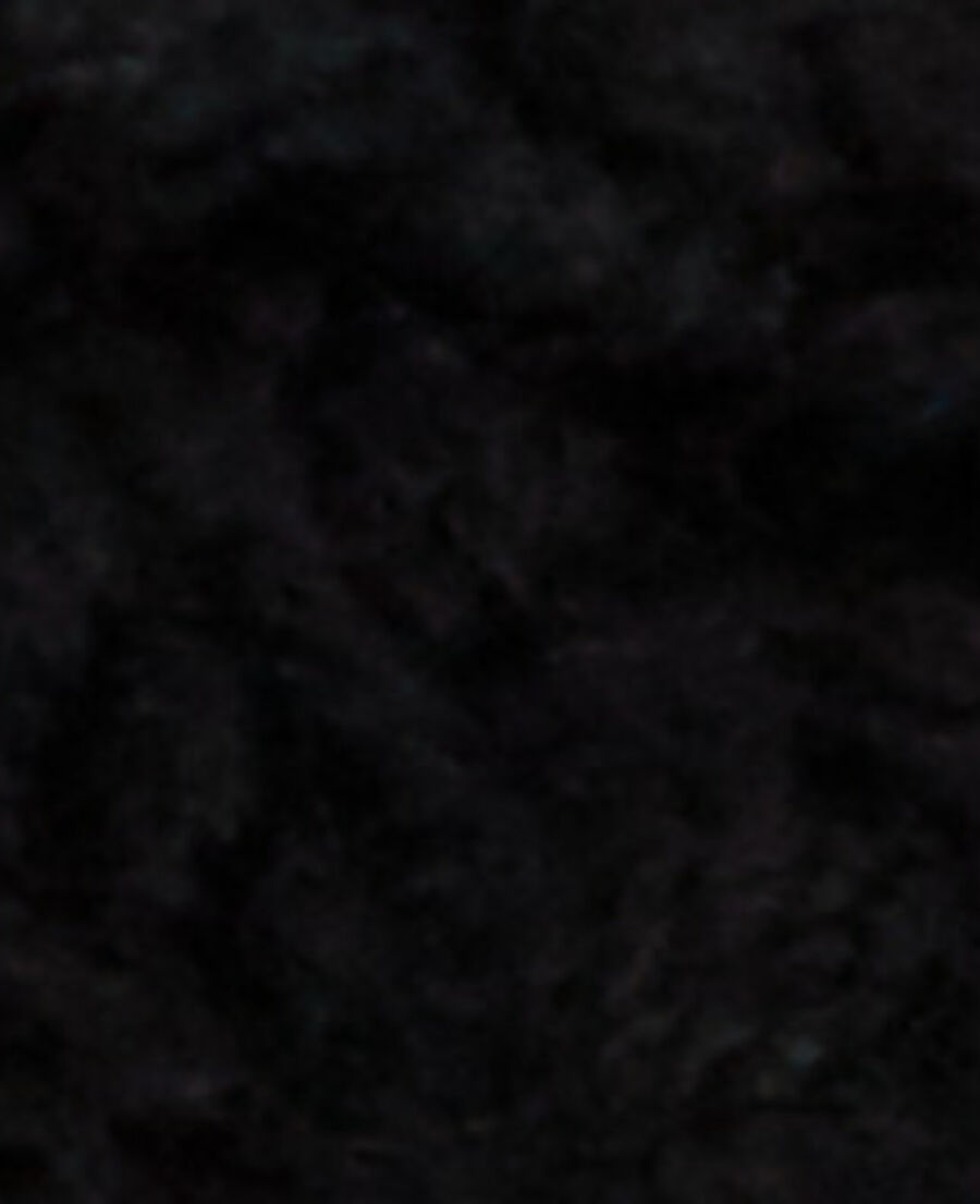 écharpe en laine noire
