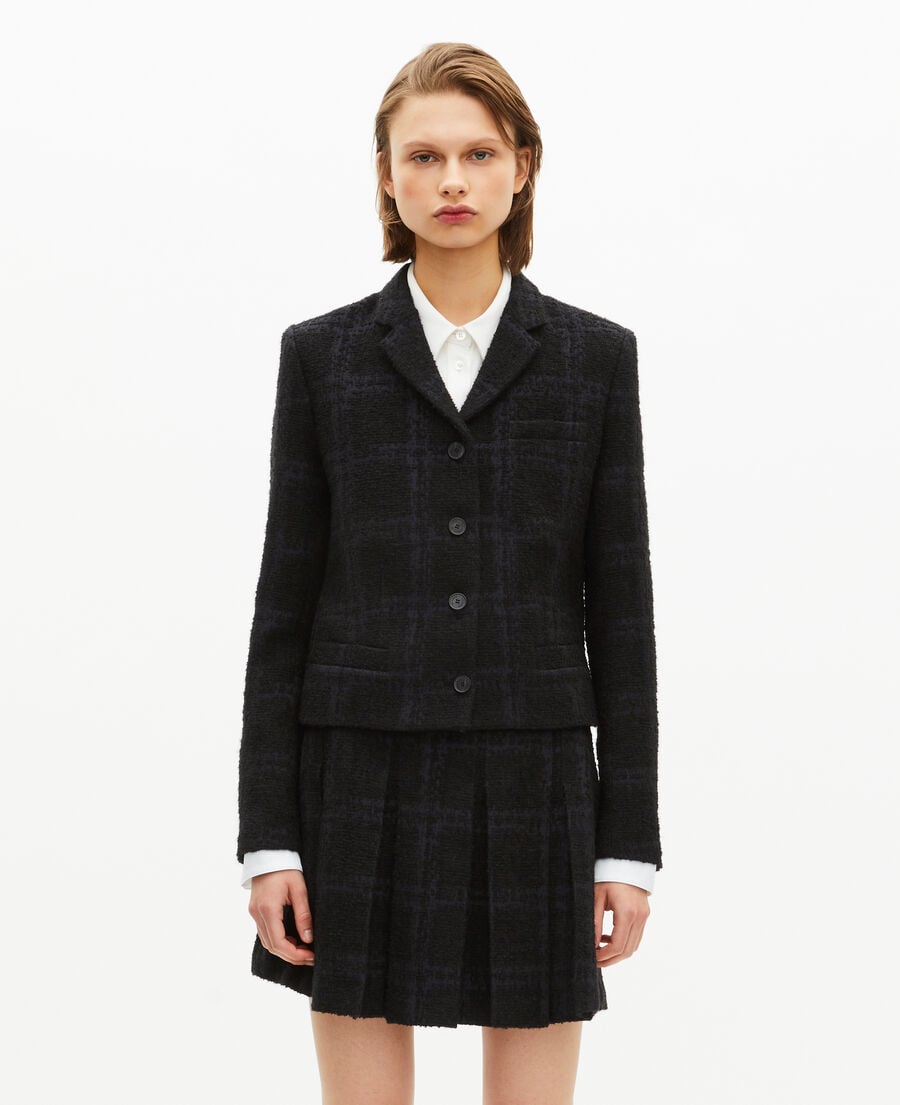 The Kooples WOMEN NAVY short navy suit jacket