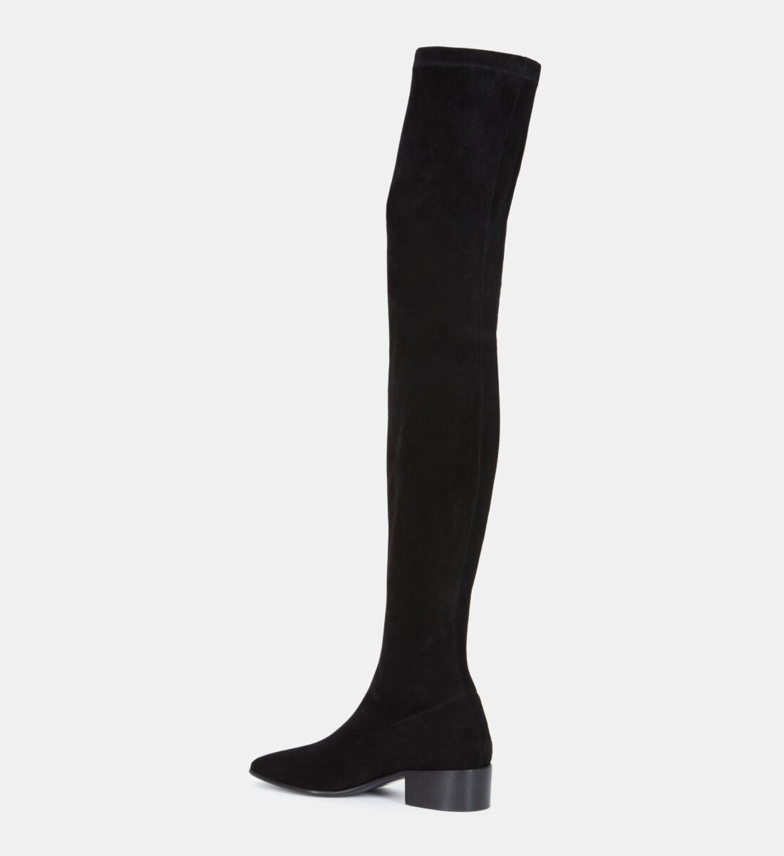 Black leather thigh high boots The Kooples