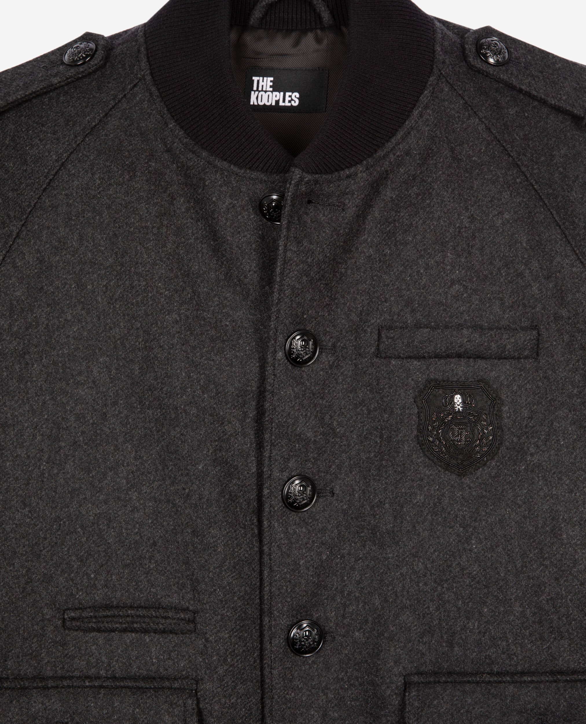 Blouson Teddy gris, DARK GREY, hi-res image number null