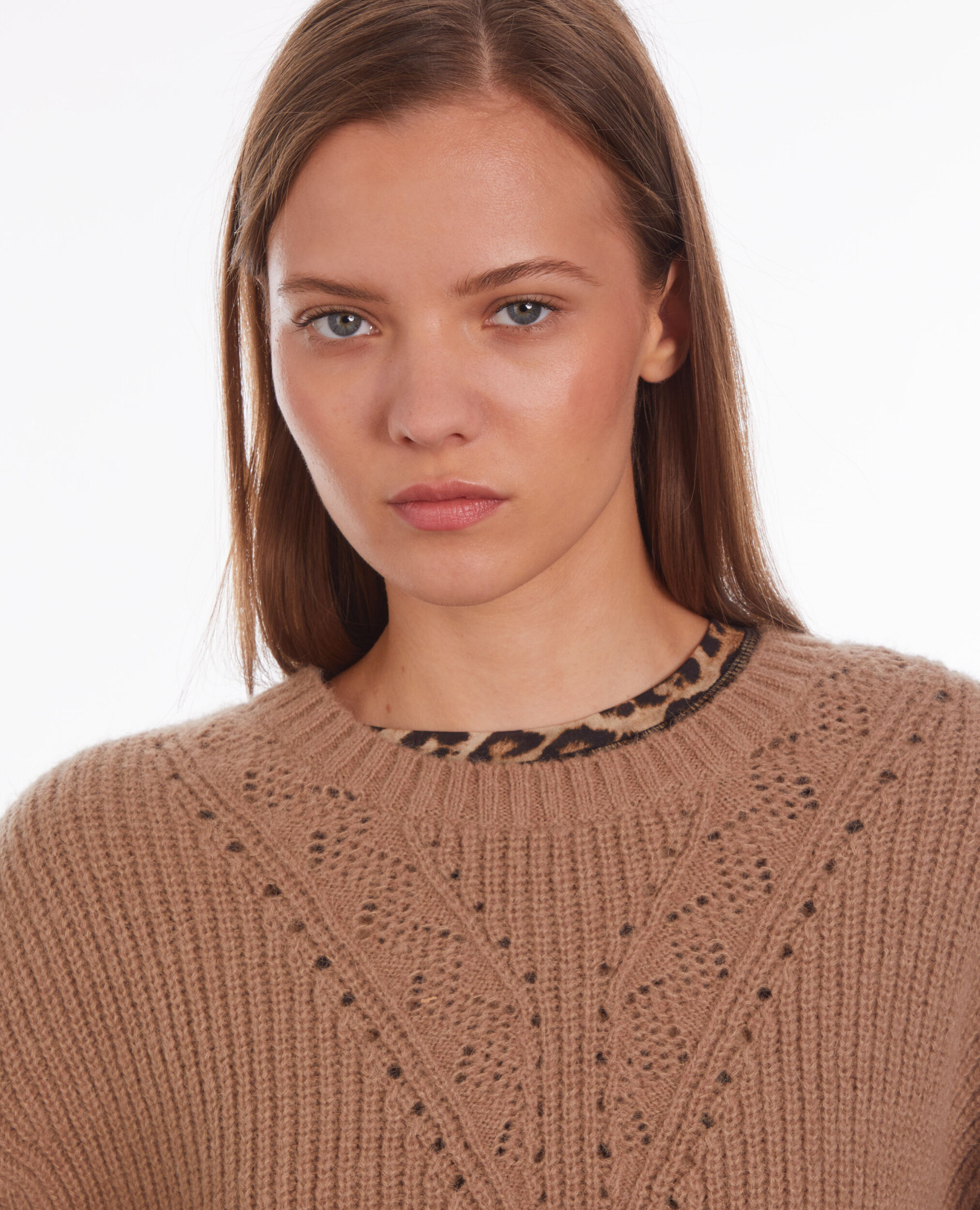 Camel wool-blend sweater, BROWN-BEIGE, hi-res image number null