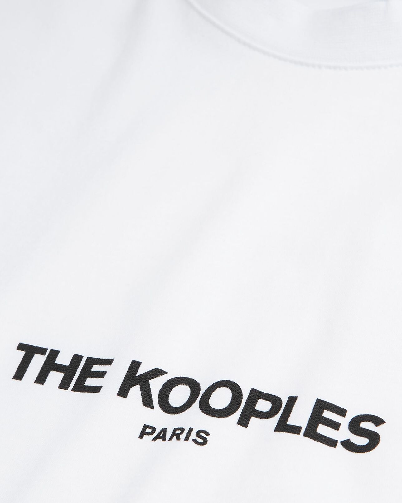The Kooples HOMME WHITE t-shirt avec logo blanc