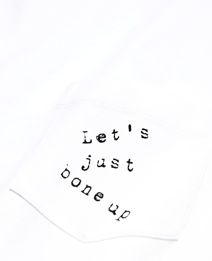 t-shirt sérigraphié blanc