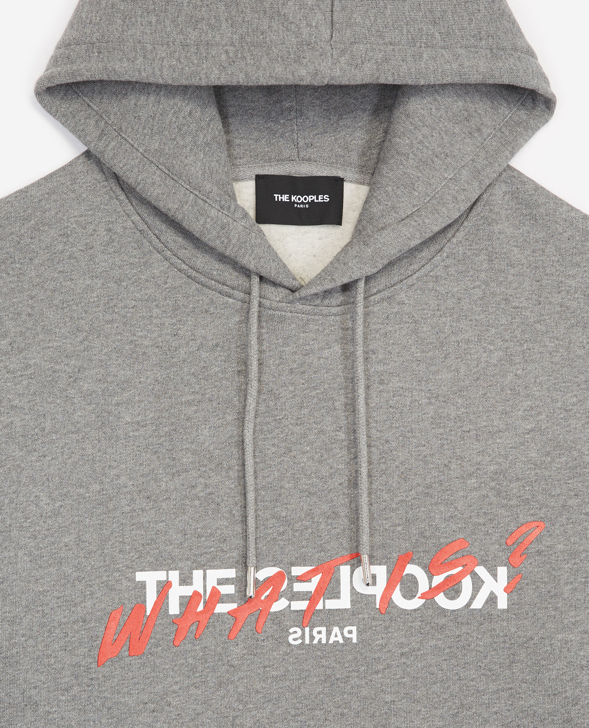 Sudadera gris serigrafía What is, MIDDLE GREY MELANGE, hi-res image number null