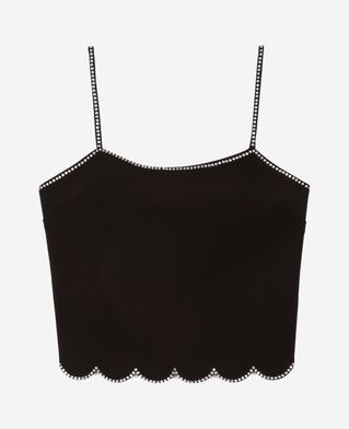 The Kooples DAMEN BLACK top mit strasssteinen schwarz