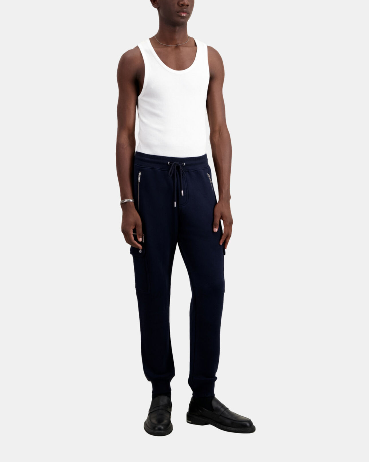 The Kooples MEN NAVY navy cargo joggers