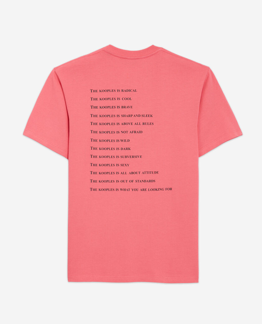 The Kooples HOMME OLD ROSE t-shirt what is rose