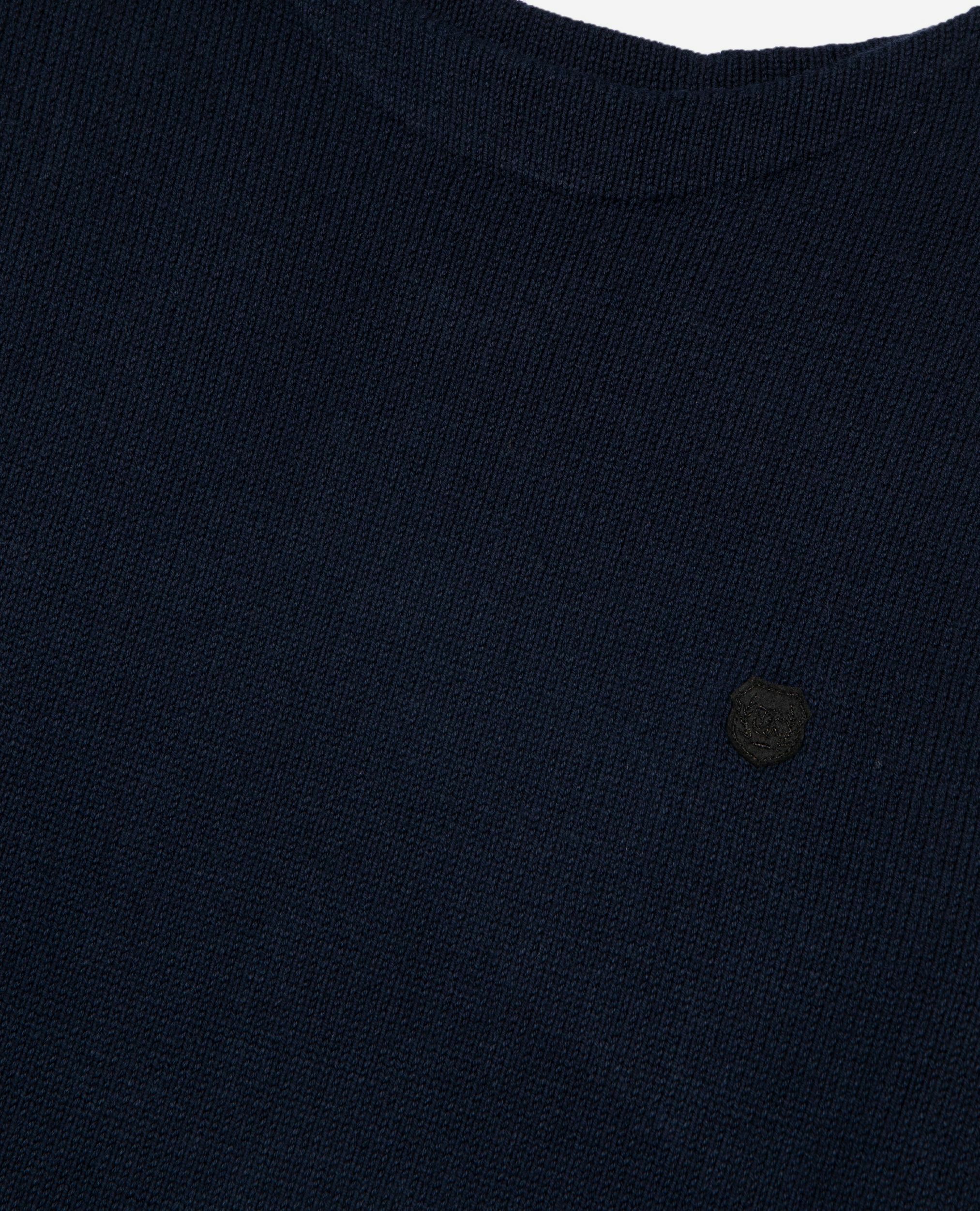 Navy boat-neck sweater, NAVY, hi-res image number null