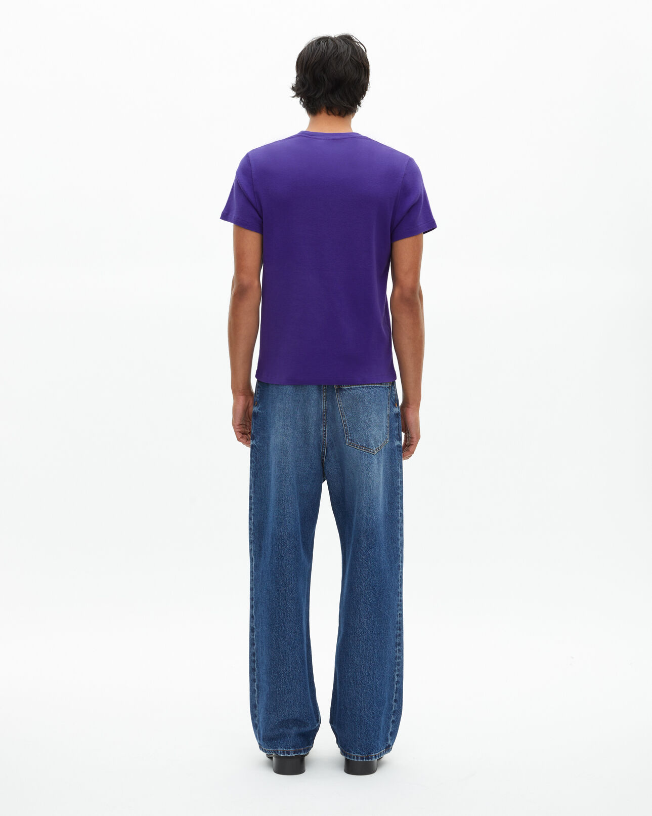 The Kooples H ELECTRIC BLUE t-shirt with purple print