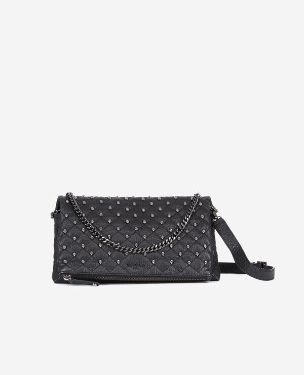 The Kooples MUJER BLACK bolsa mediana heritage en piel negra