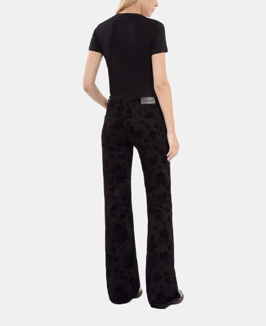 The Kooples FEMME BLACK jean flare noir