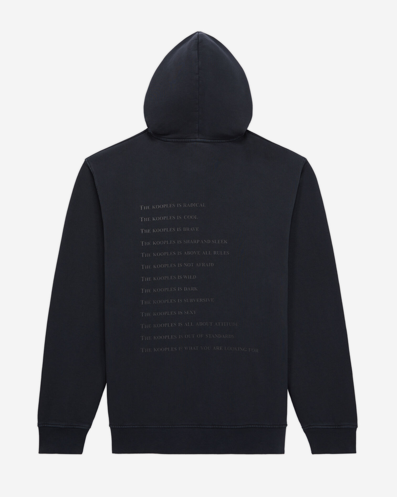 Men's Black What is hoodie, BLACK WASHED, hi-res image number null