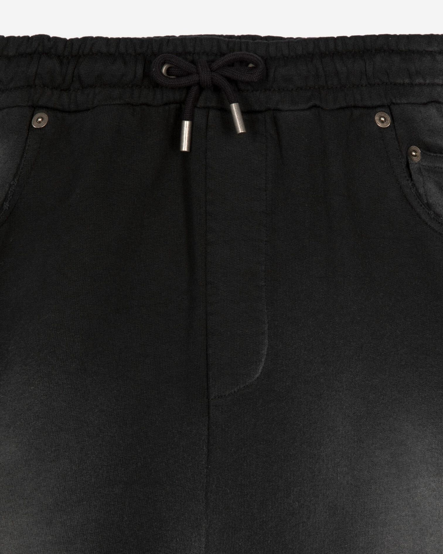 Black washed cotton Bermuda shorts, BLACK WASHED, hi-res image number null