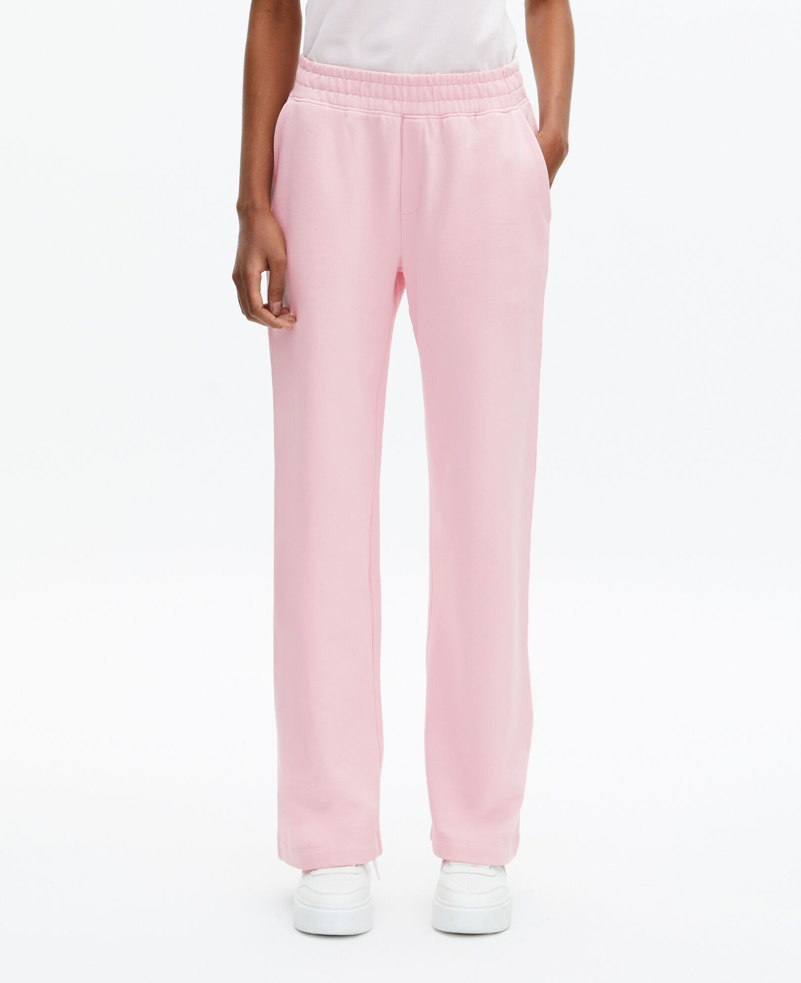 The Kooples WOMEN LILA pink logo joggers