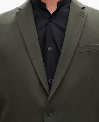 The Kooples MEN KAKI khaki wool suit fitted jacket