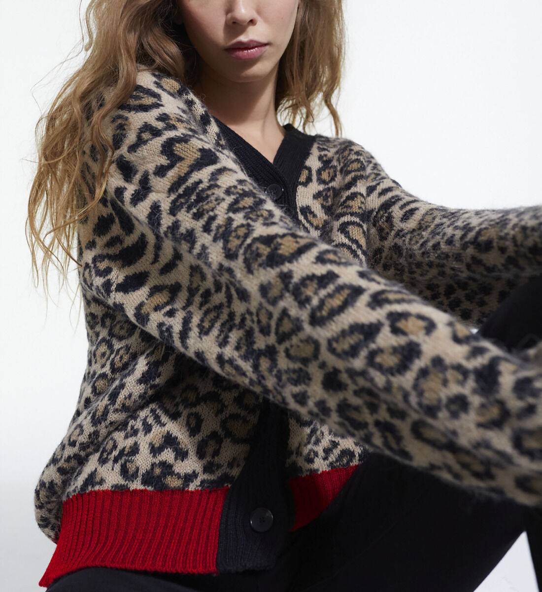 Zara animal best sale print cardigan