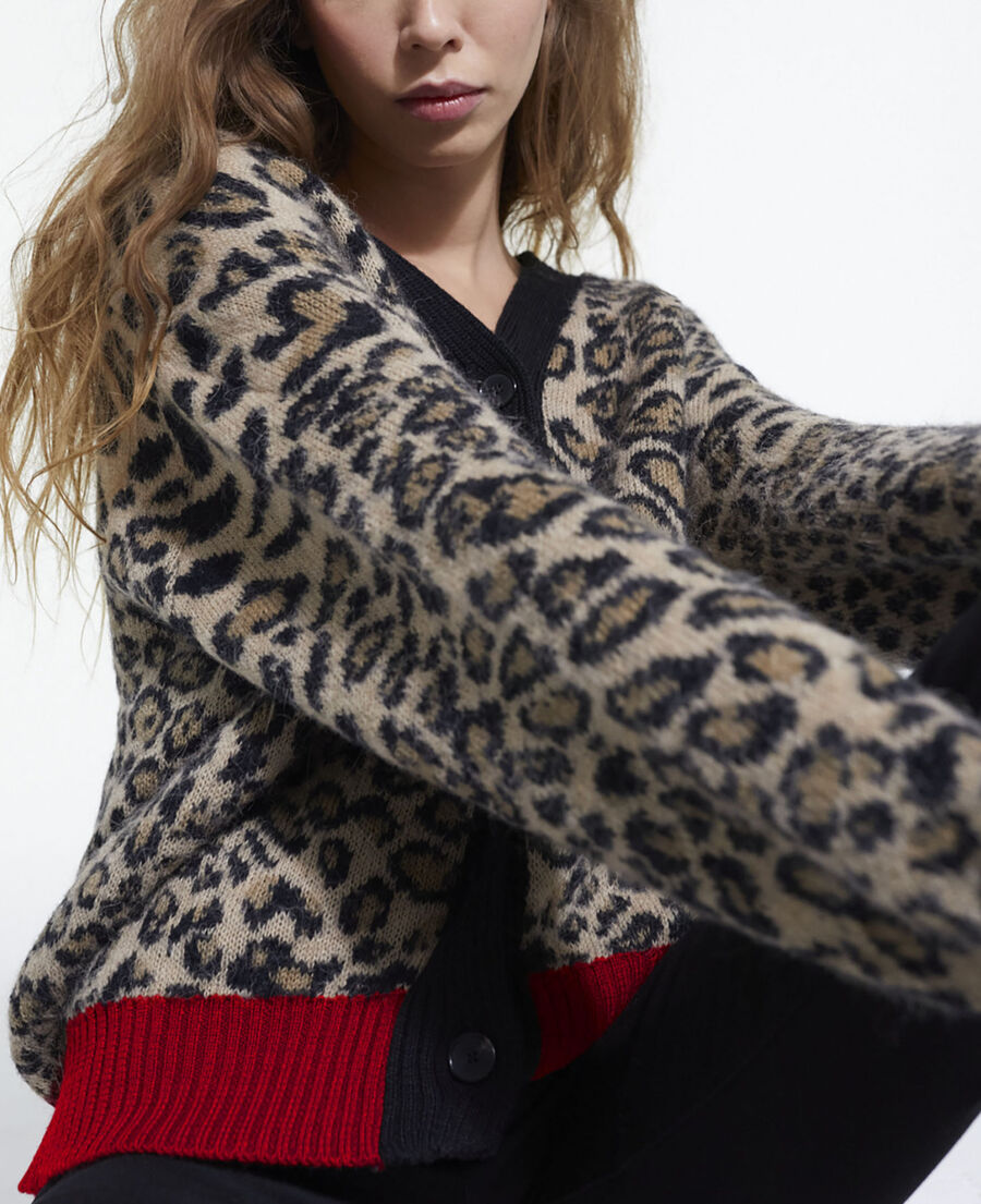 cardigan léopard