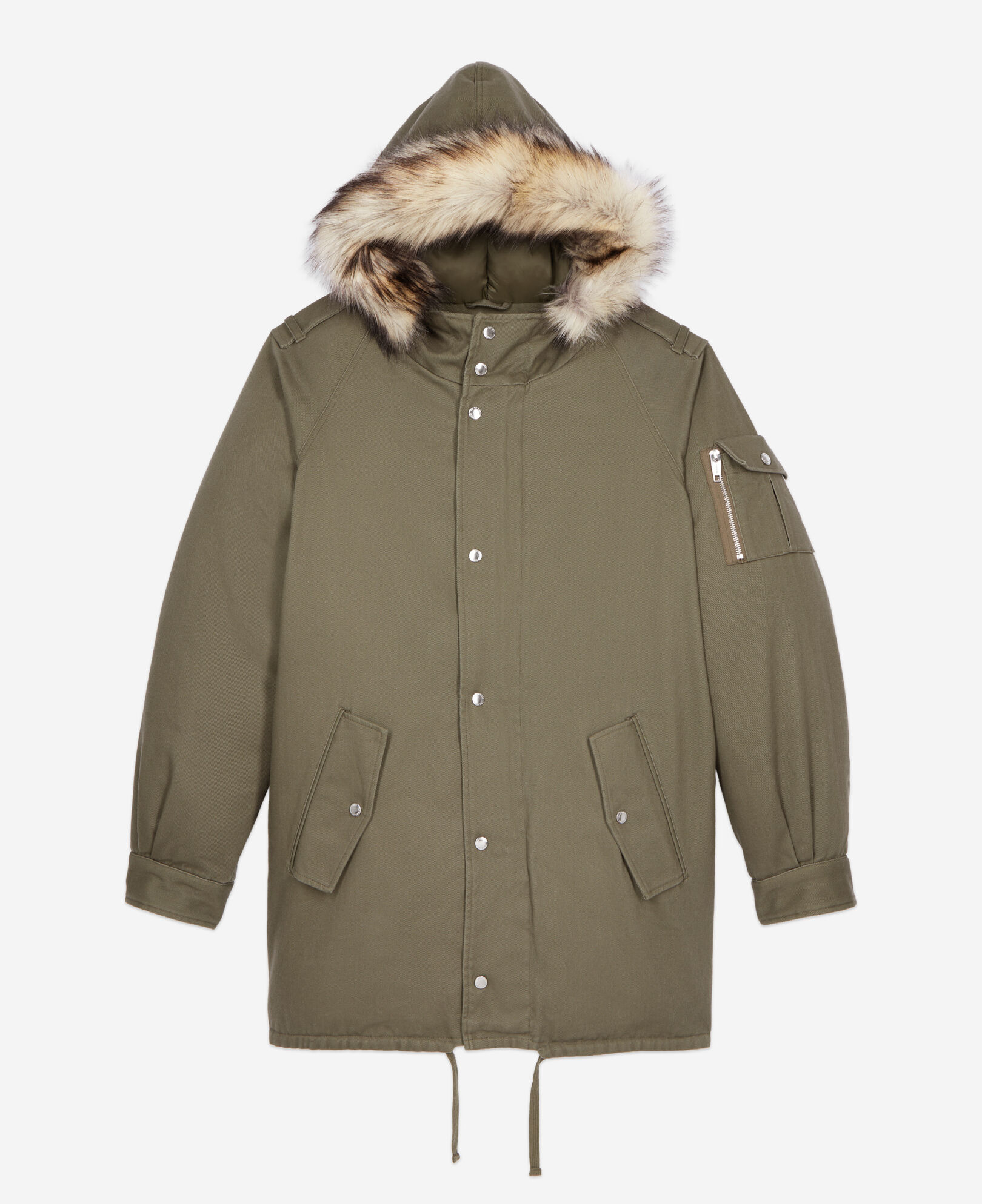 Parka ?� capuche kaki | The Kooples - France