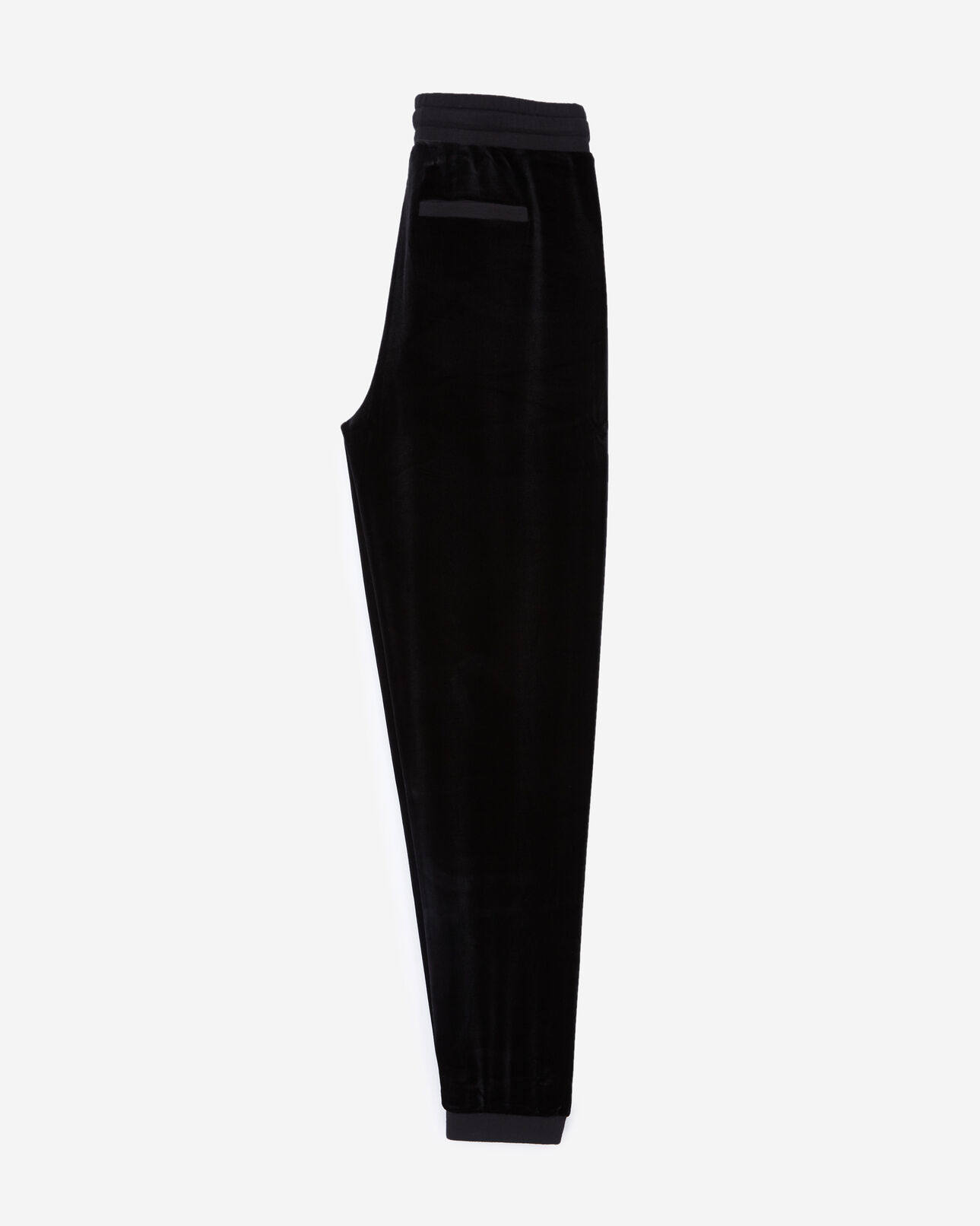 The Kooples WOMEN BLACK black dual-fabric joggers with zip