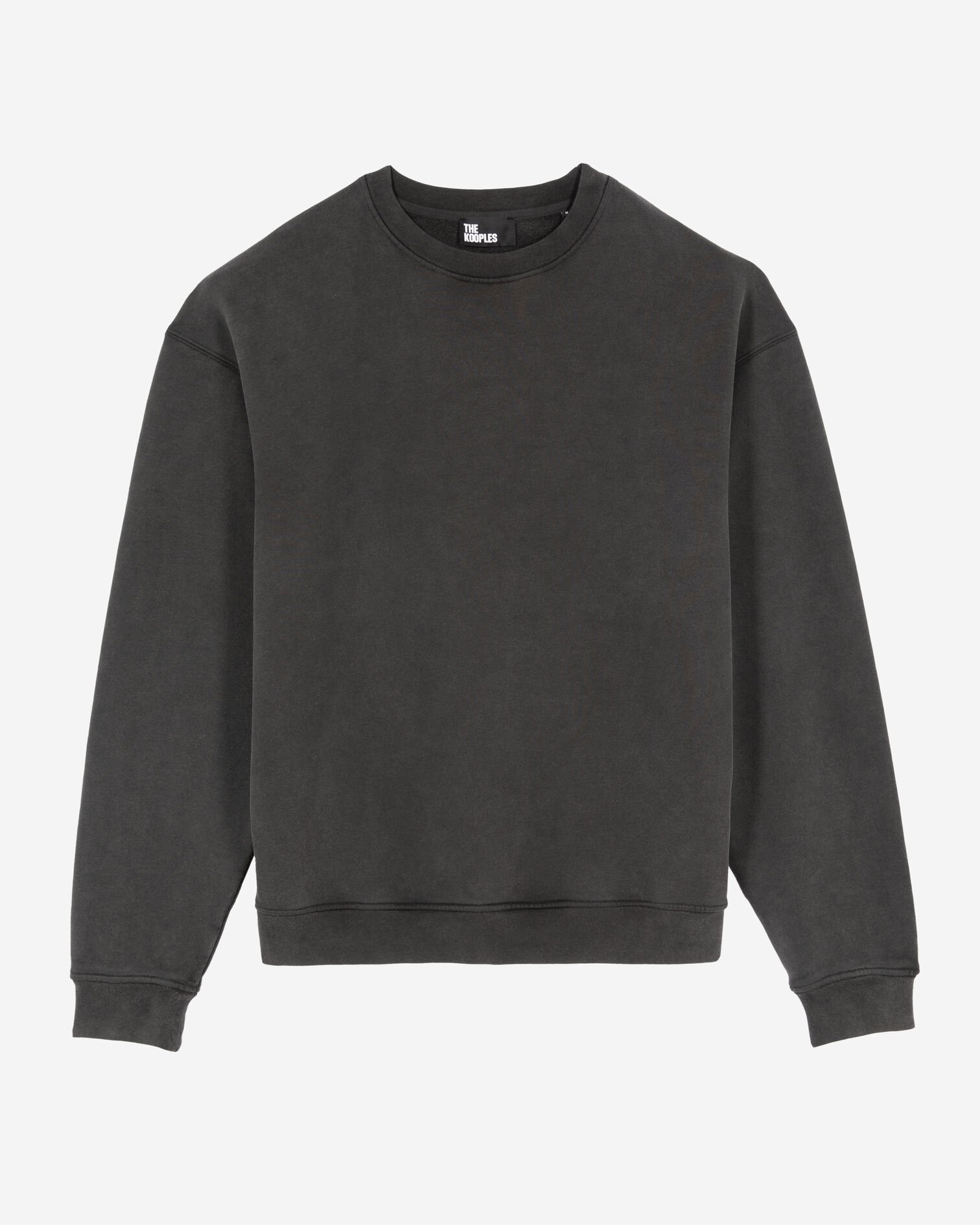 Sweatshirt mit verblasstem schwarzem Siebdruck, BLACK WASHED, hi-res image number null