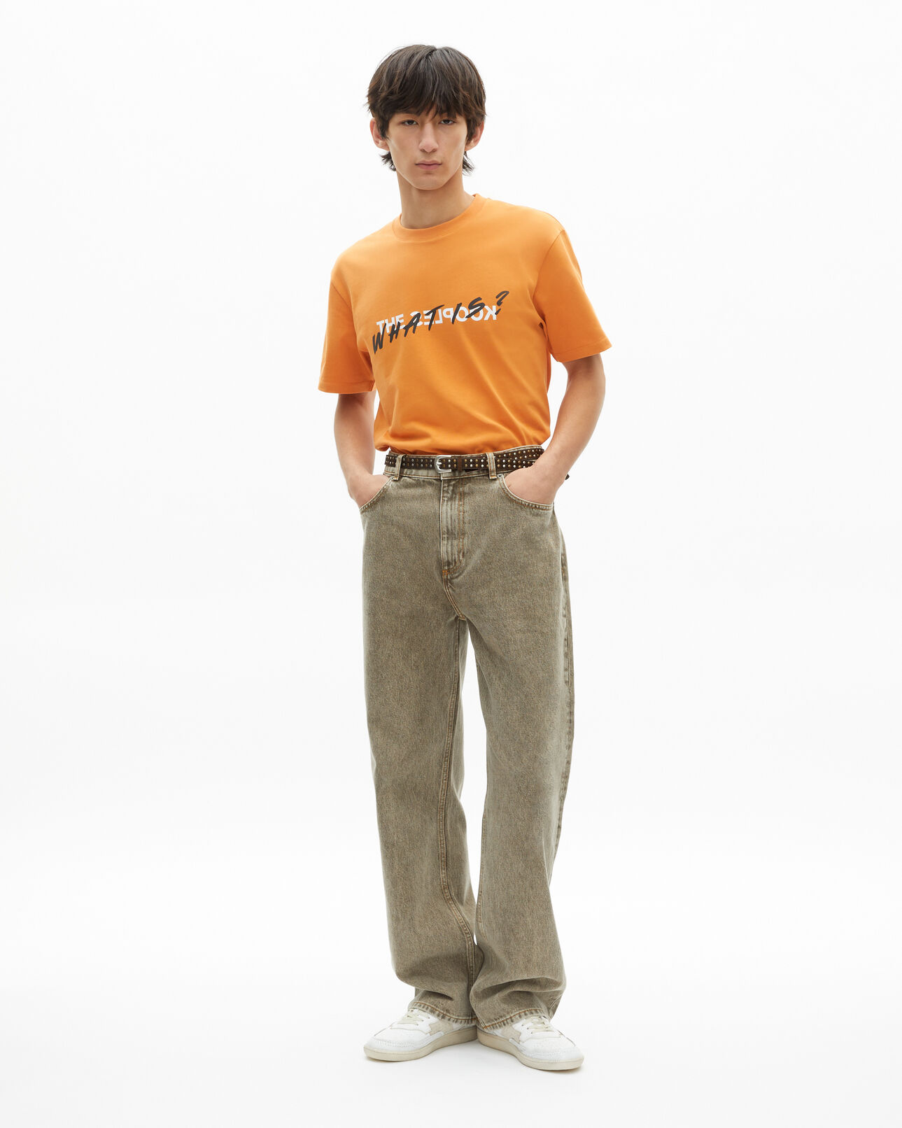 The Kooples MEN ABRICOT orange what is t-shirt