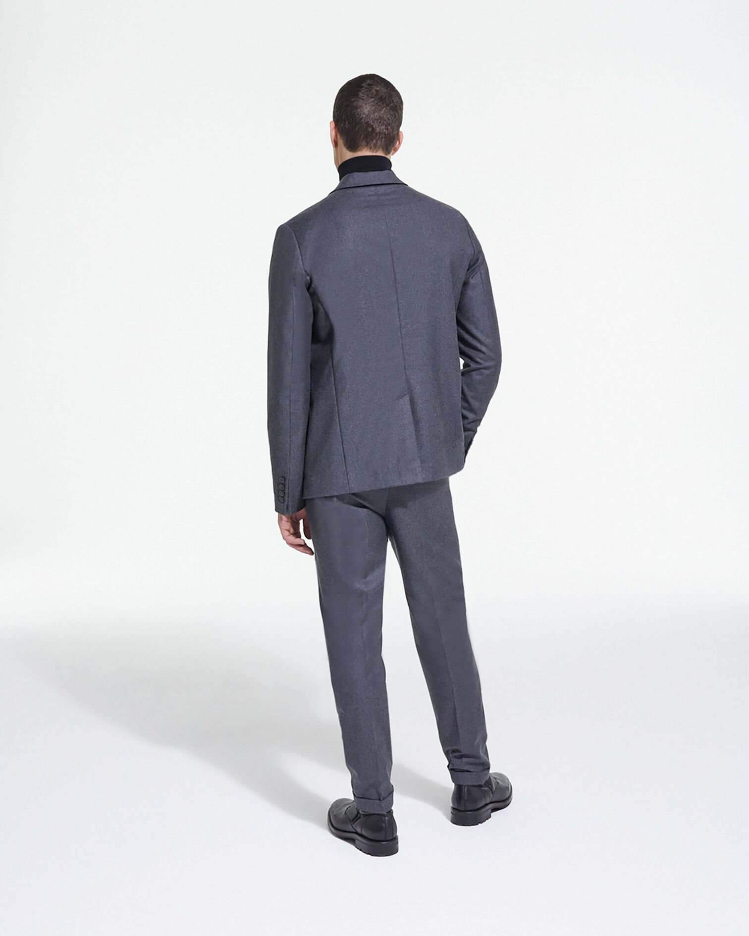 Gray wool suit jacket, GREY, hi-res image number null