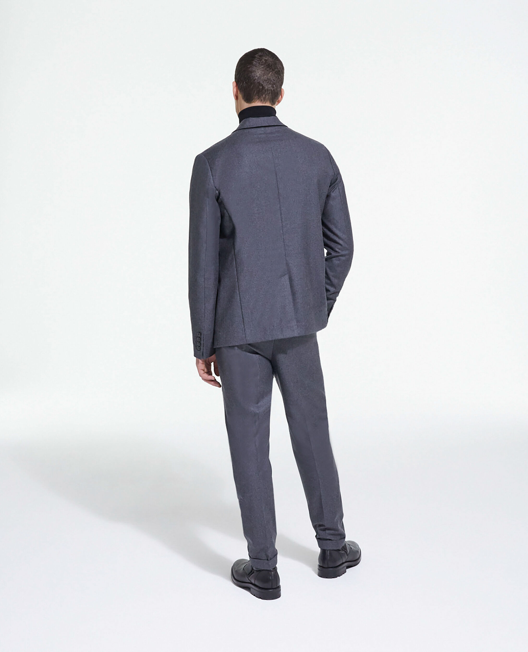 Chaqueta traje lana gris, GREY, hi-res image number null