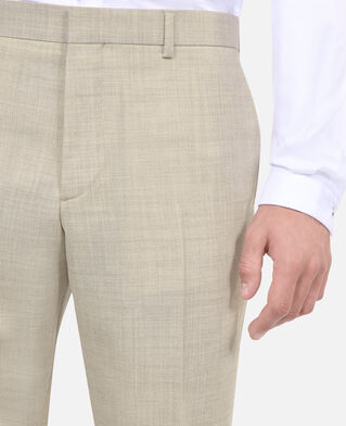 The Kooples MEN BEIGE beige slim fit wool suit pants