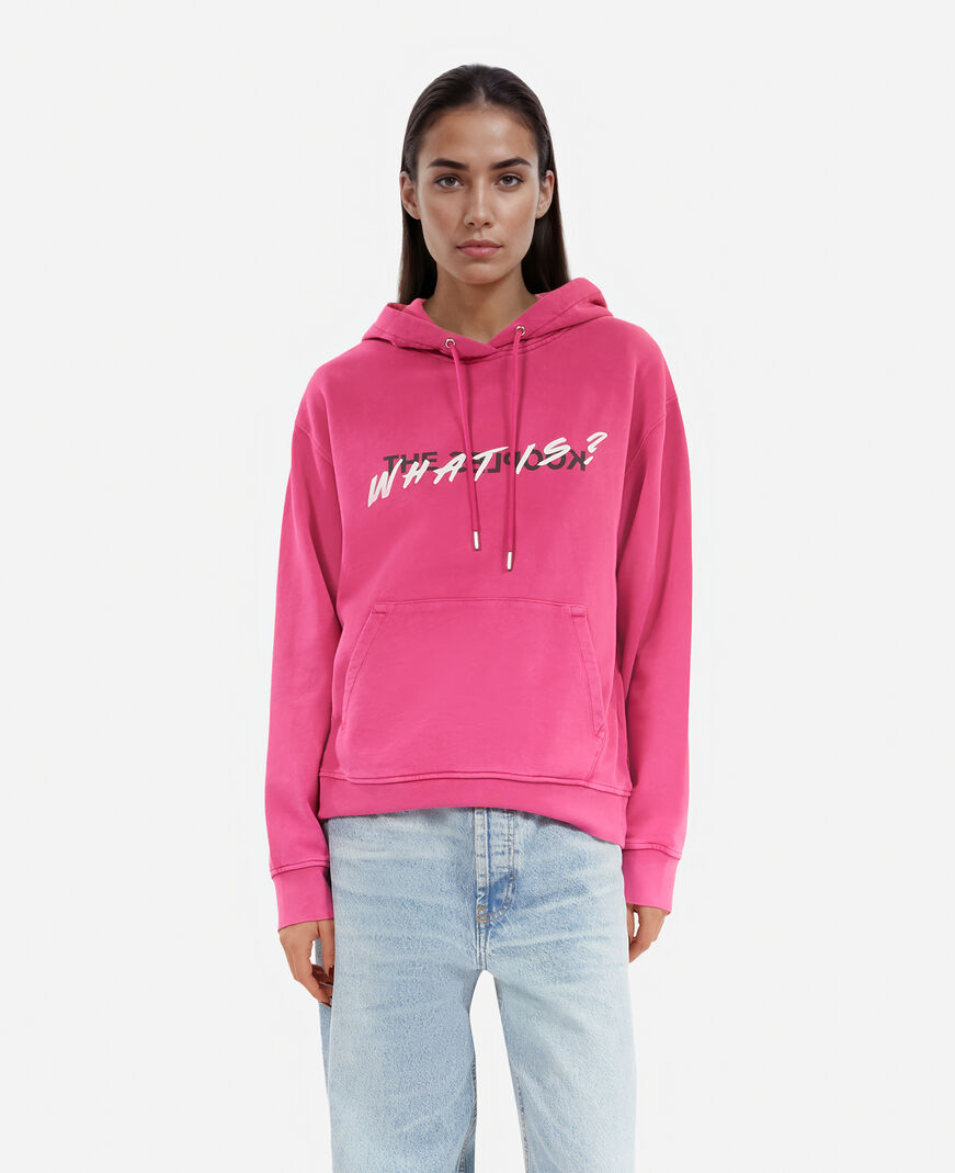 The Kooples FEMME FUSHIA sweatshirt à capuche what is rose