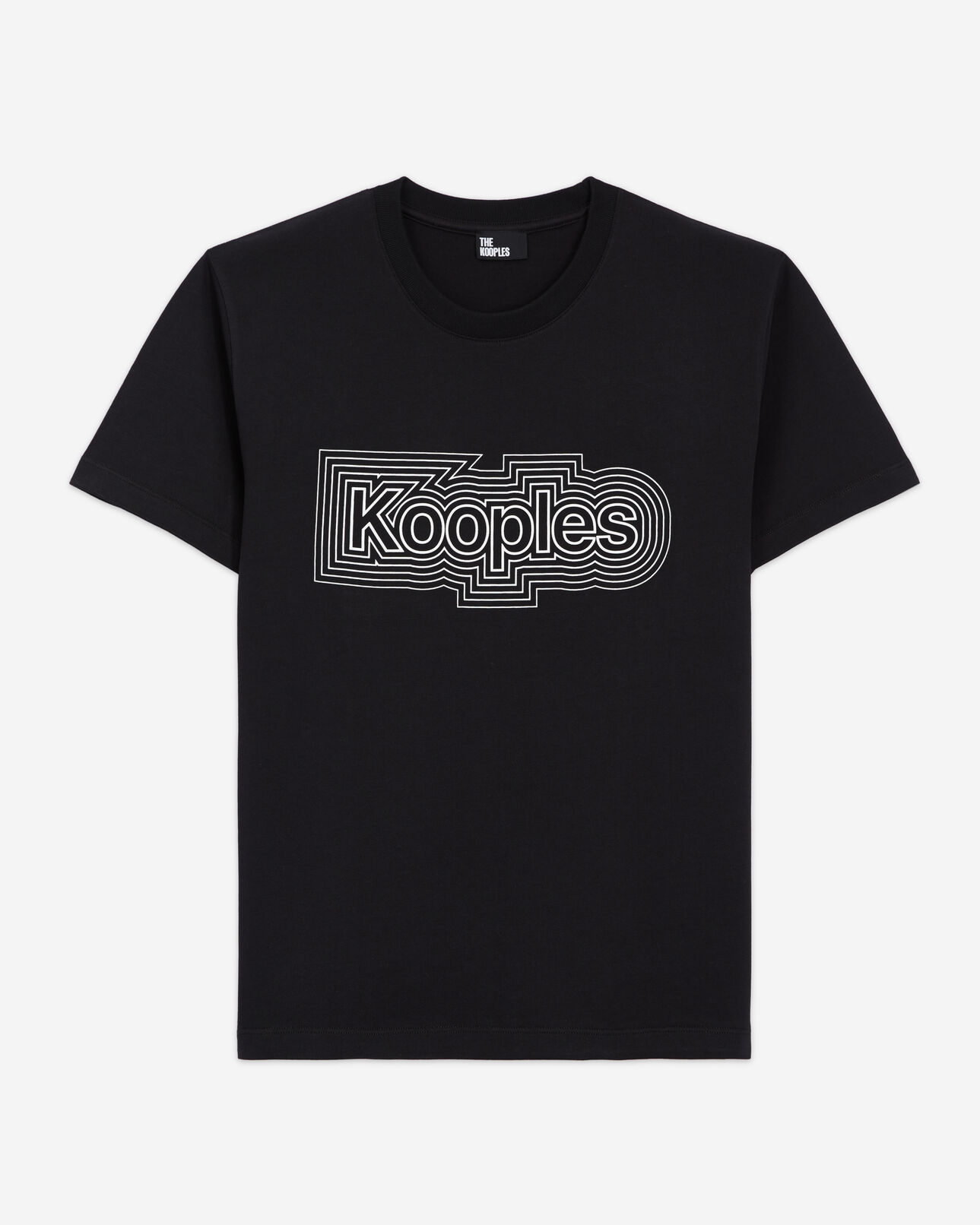 The Kooples WOMEN BLACK black t-shirt with logo