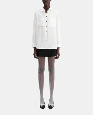 The Kooples DAMEN ECRU weißes hemd aus seide