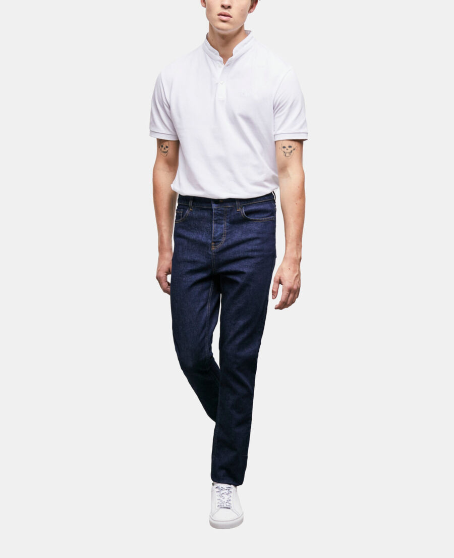 blue slim-fit jeans