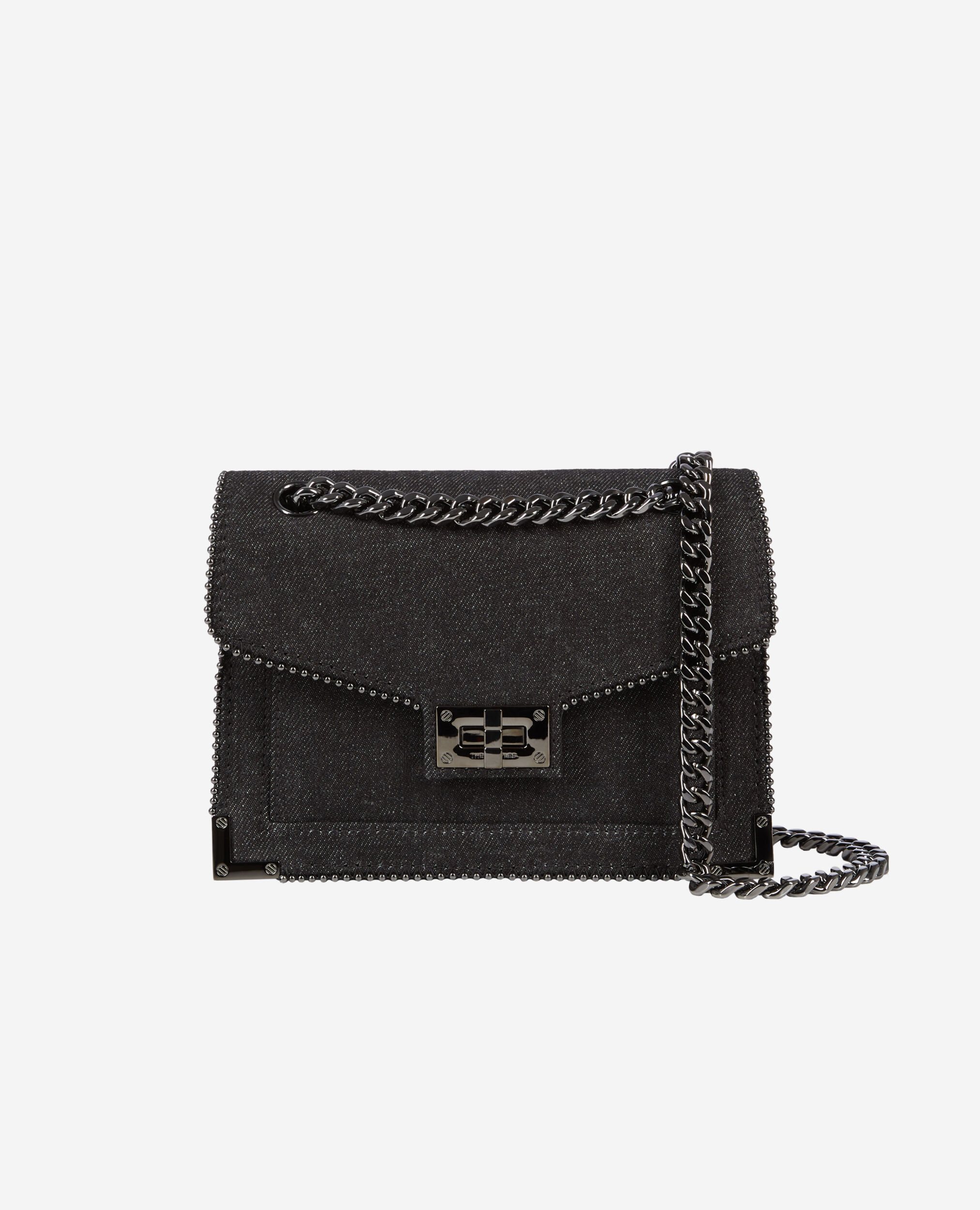 Sac Emily chaine en denim noir The Kooples