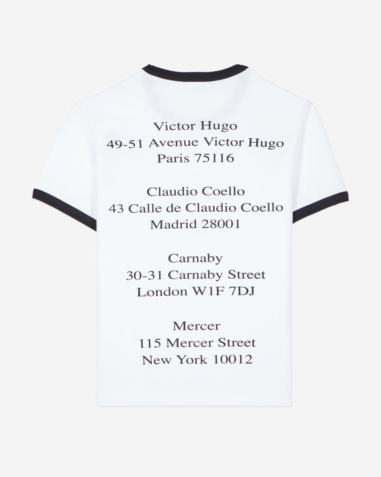 The Kooples F WHITE white locations serigraphy t-shirt