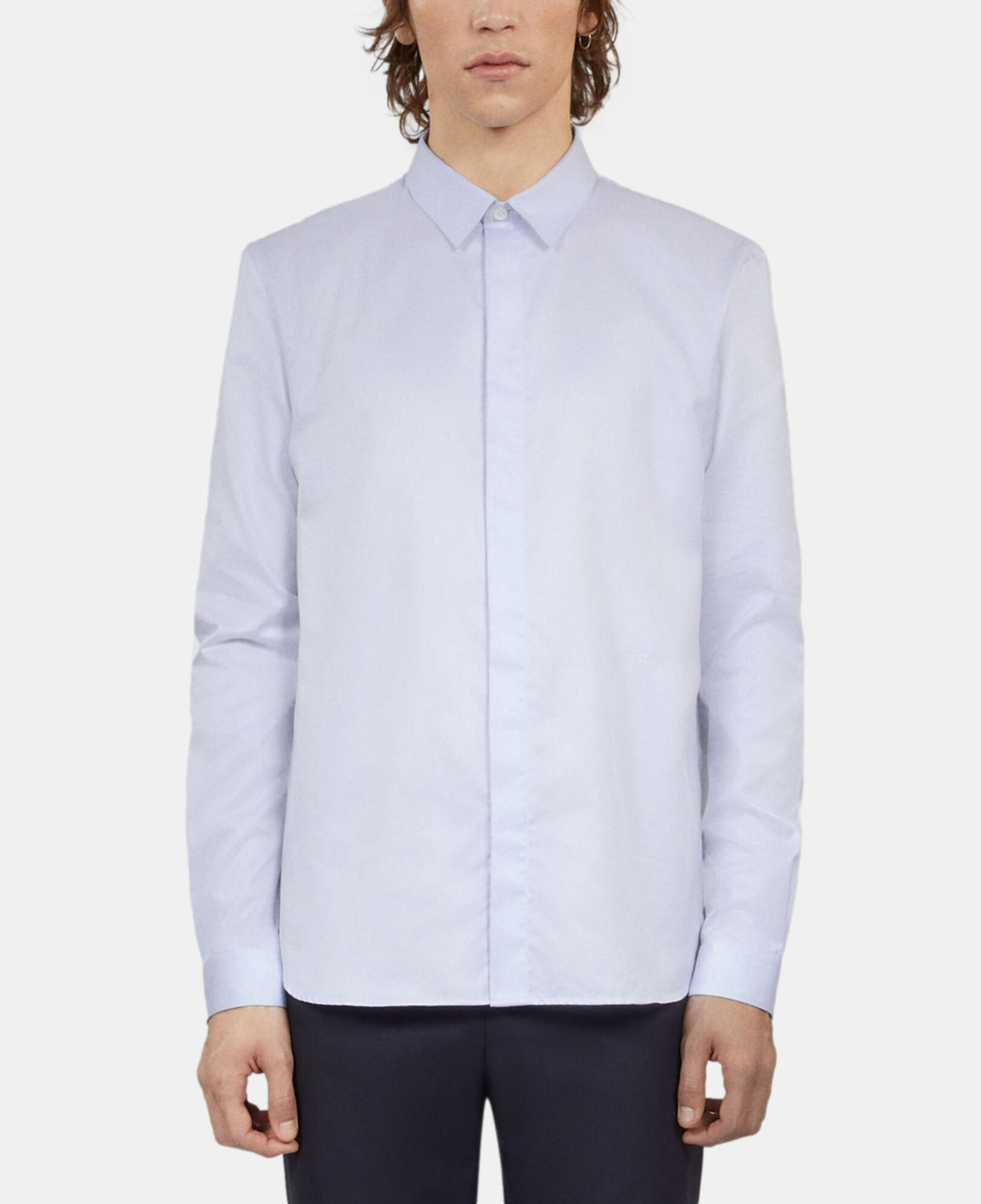 The Kooples HERREN LIGHT BLUE elegantes, hellblaues hemd