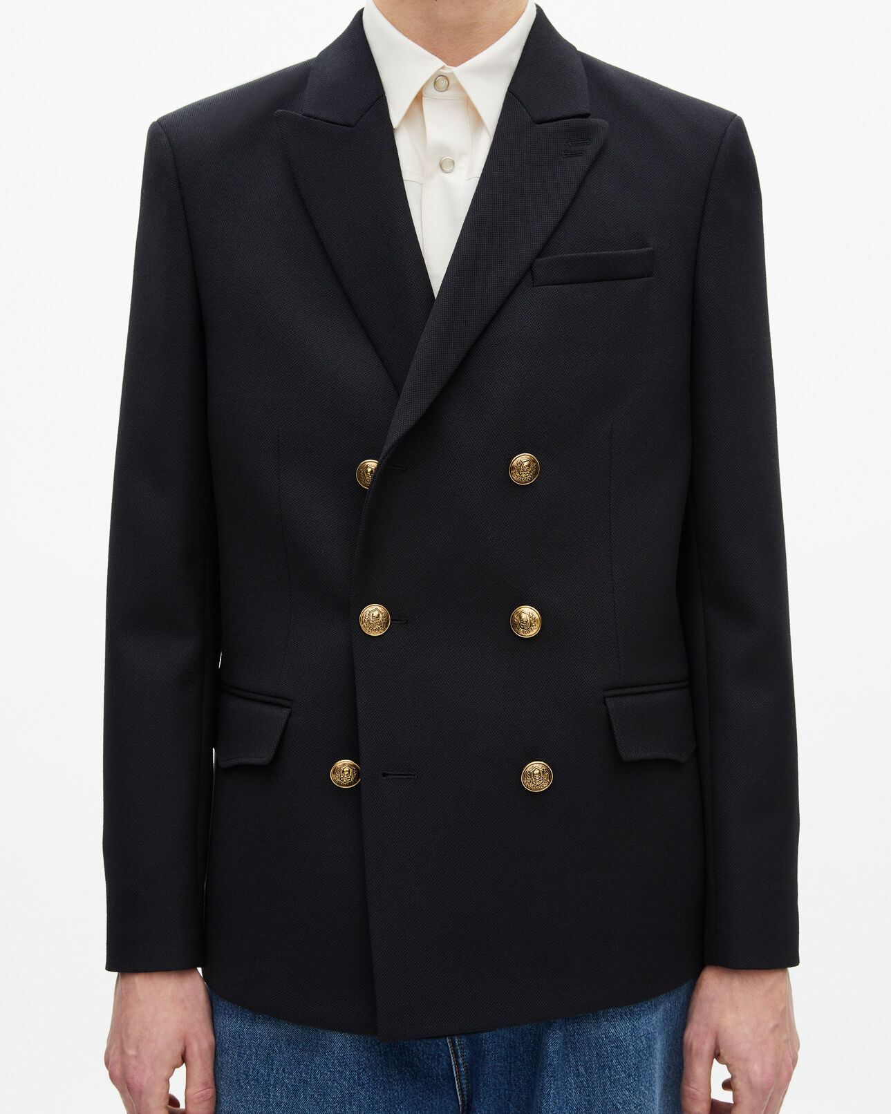 The Kooples HERREN DARK NAVY marineblaue wolljacke