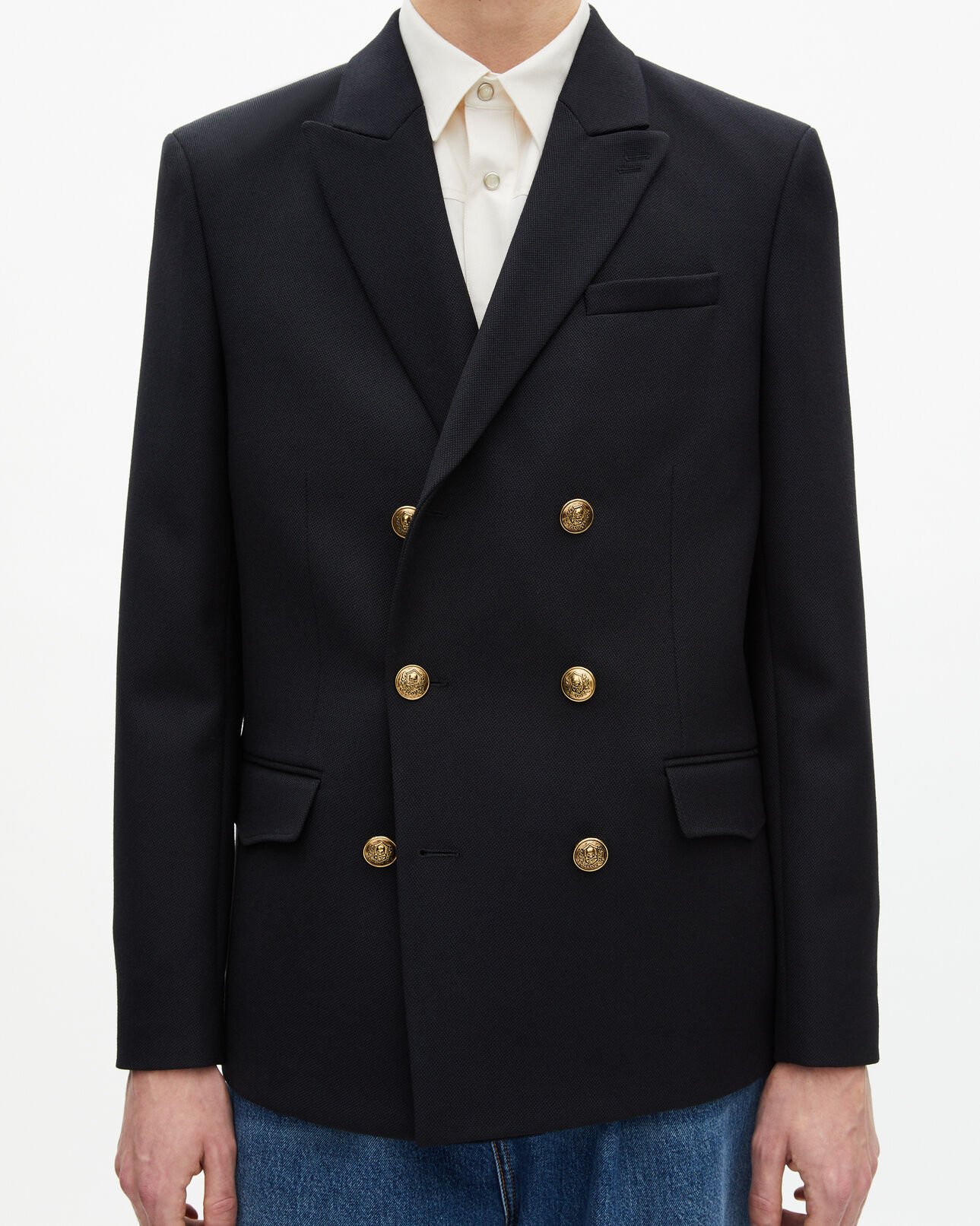 The Kooples HERREN DARK NAVY marineblaue wolljacke