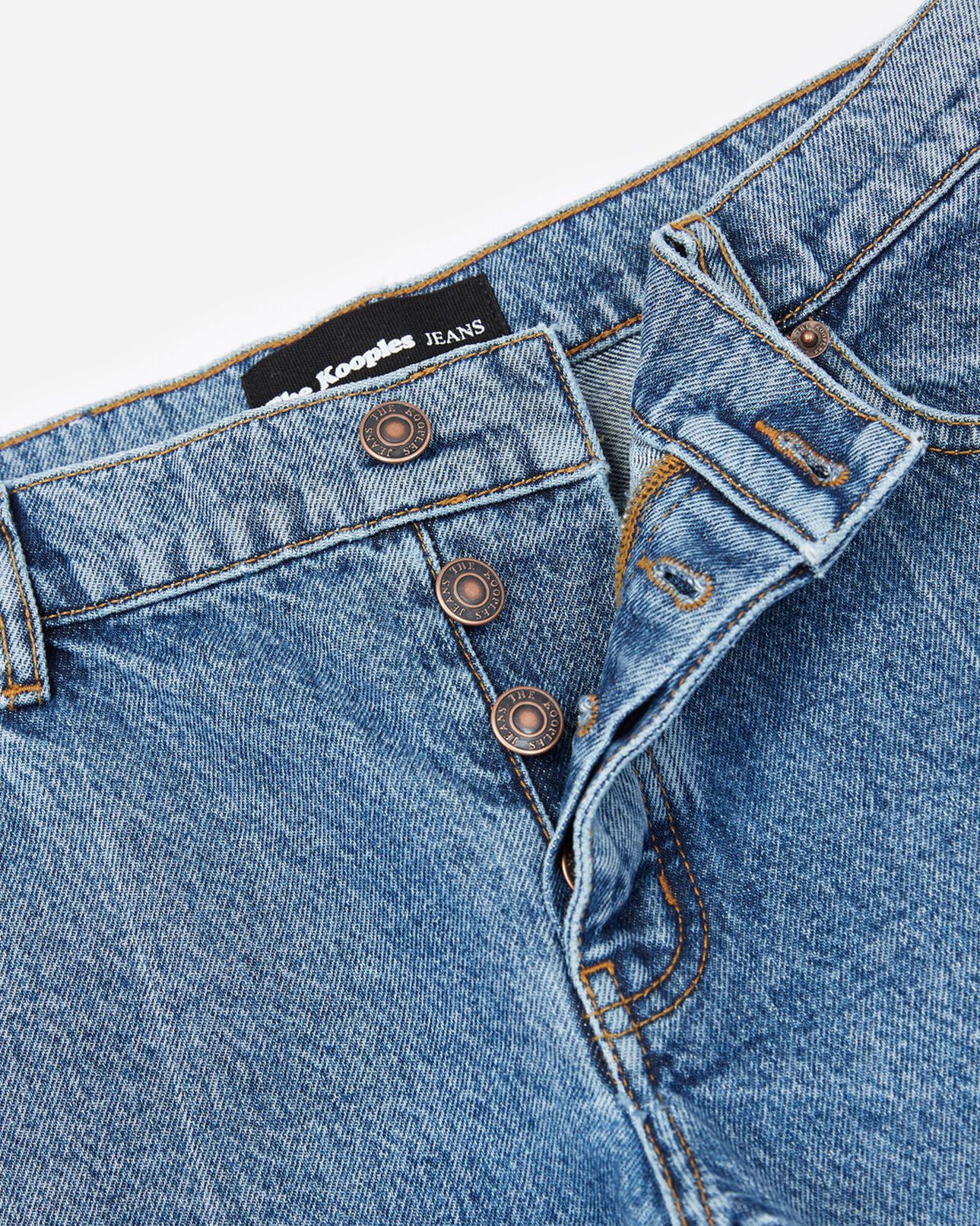 The Kooples WOMEN BLUE DENIM vintage blue mom jeans