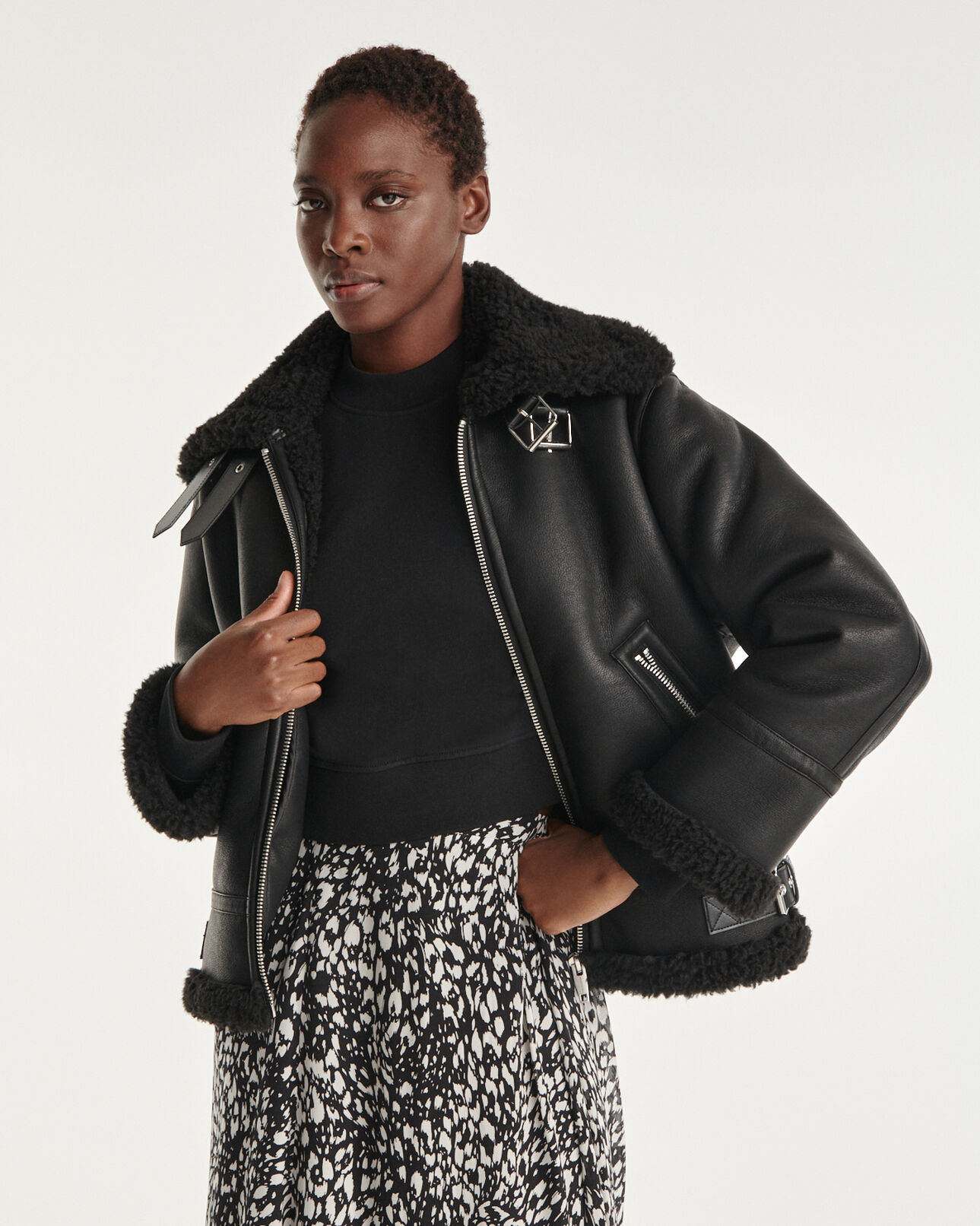 The Kooples Bombardier Veste The Kooples M Abbigliamento Da Esterno