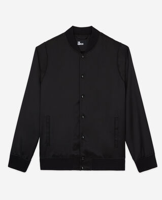 The Kooples HOMBRE BLACK chaqueta efecto satinado negra