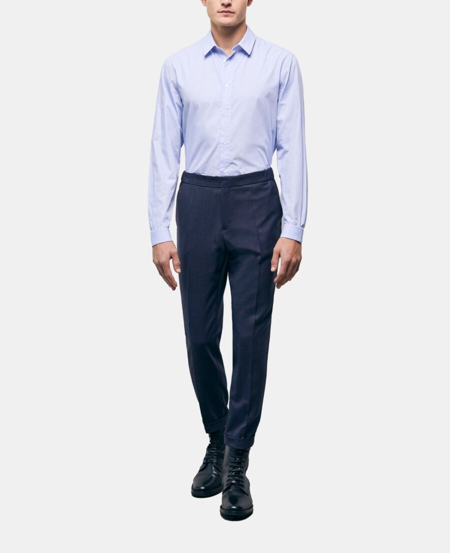 The Kooples H NAVY navy blue wool suit pants