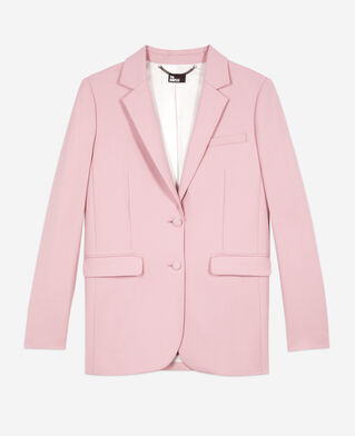 The Kooples FEMME PASTEL PINK veste tailleur en laine mélangée rose