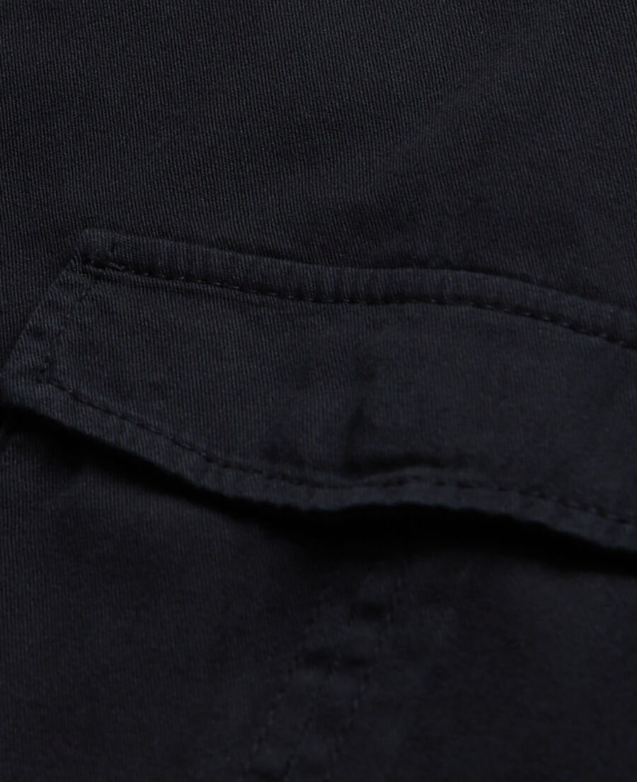 black classic collar denim shirt
