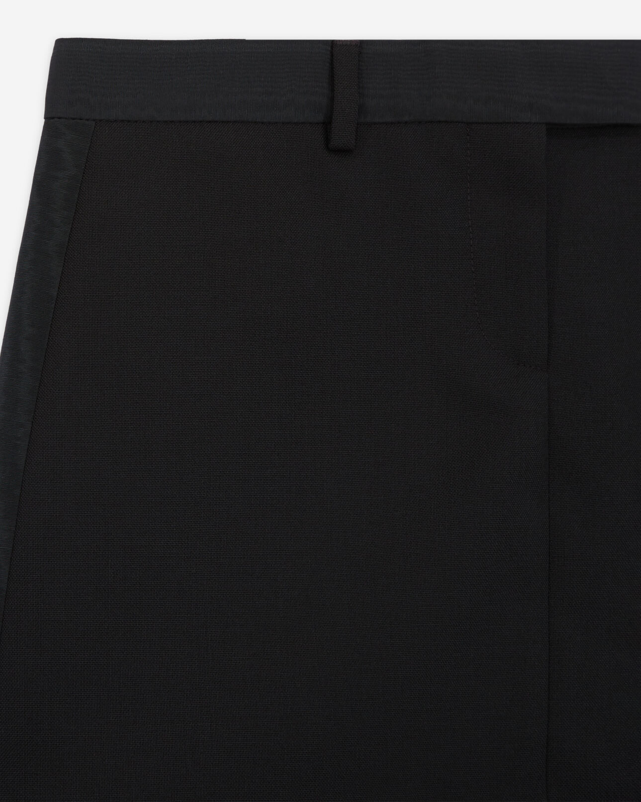 The Kooples WOMEN BLACK short black wool skirt