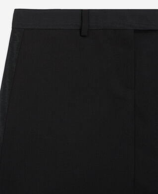 The Kooples F BLACK short black wool skirt
