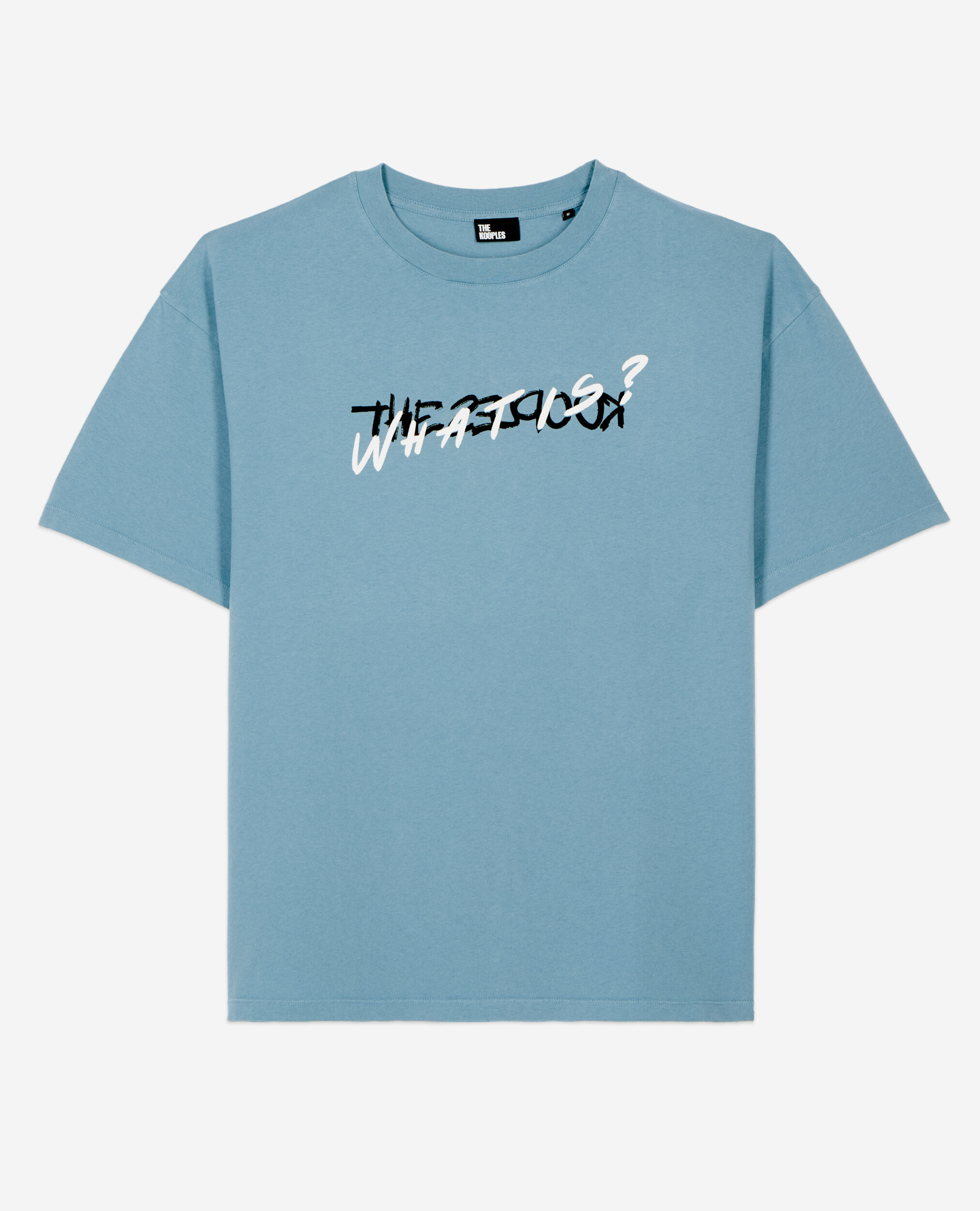 Light blue What is Handwritten serigraphy t shirt The Kooples