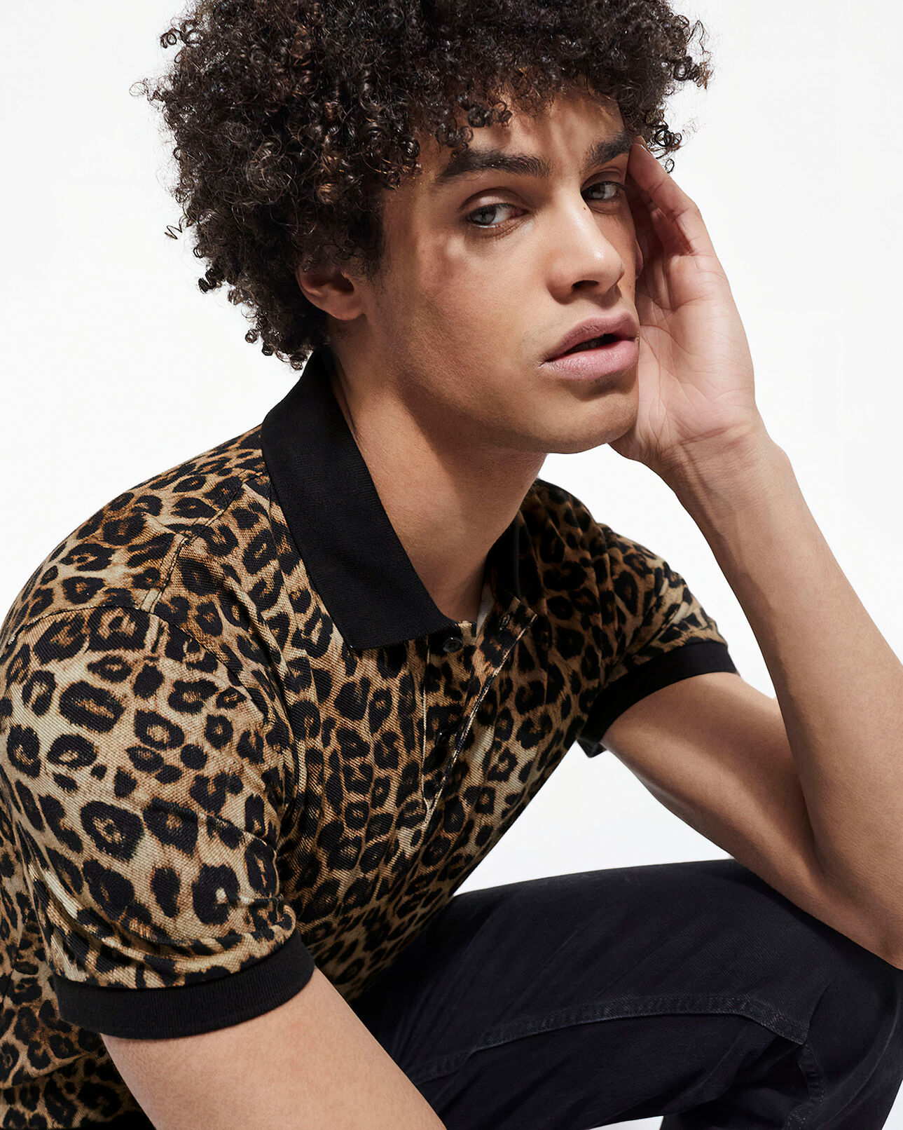 The Kooples HOMME LEOPARD polo léopard