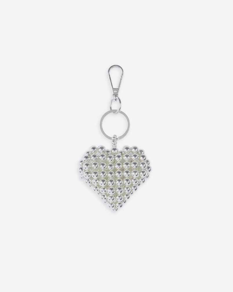 The Kooples FEMME SILVER bijou de sac cœur argenté