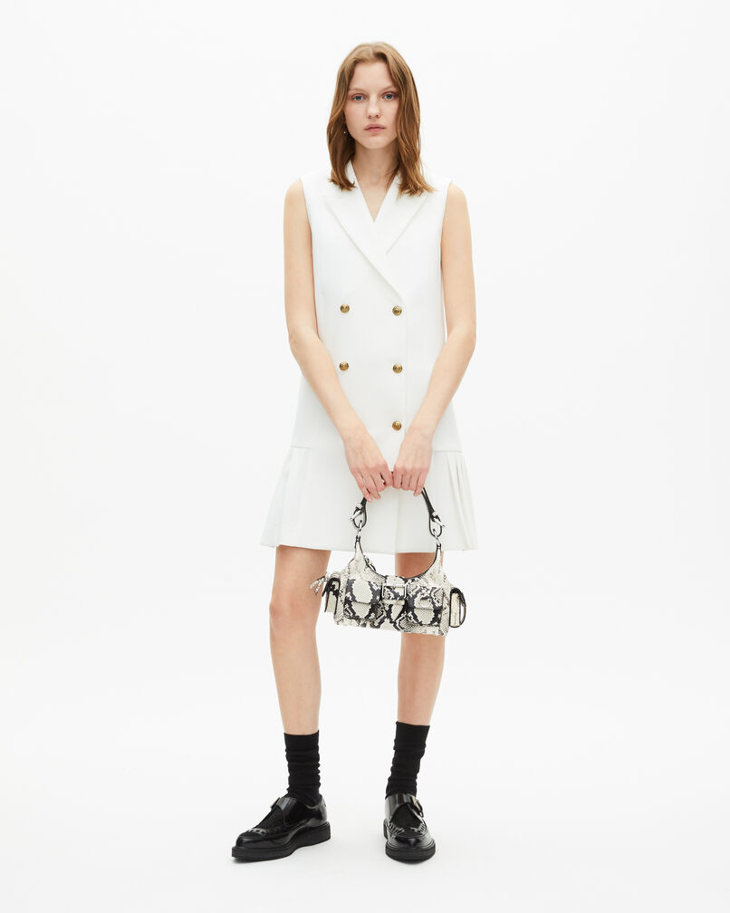 The Kooples FEMME WHITE robe tailleur courte écrue