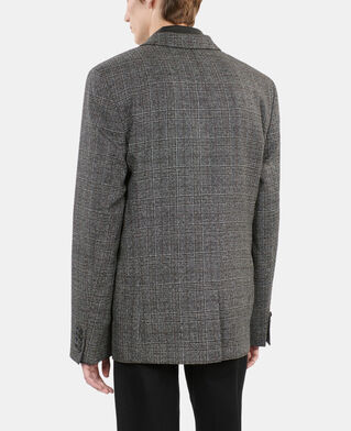 The Kooples H BROWN / BLACK prince of wales wool blazer